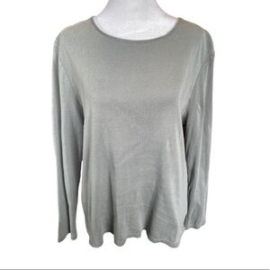 Talbots classic cotton tunic sage green